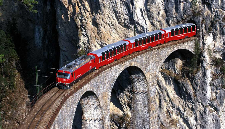 Арочные мосты и тоннели Bernina Express